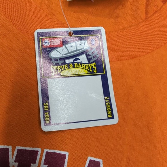Virginia Tech VT Short Sleeve T-Shirt Hokies Steve & Barry - NWT - Size Large - Picture 5 of 9